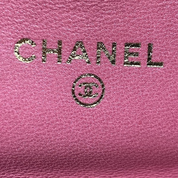 Chanel Camellia Pink Long Wallet A82283