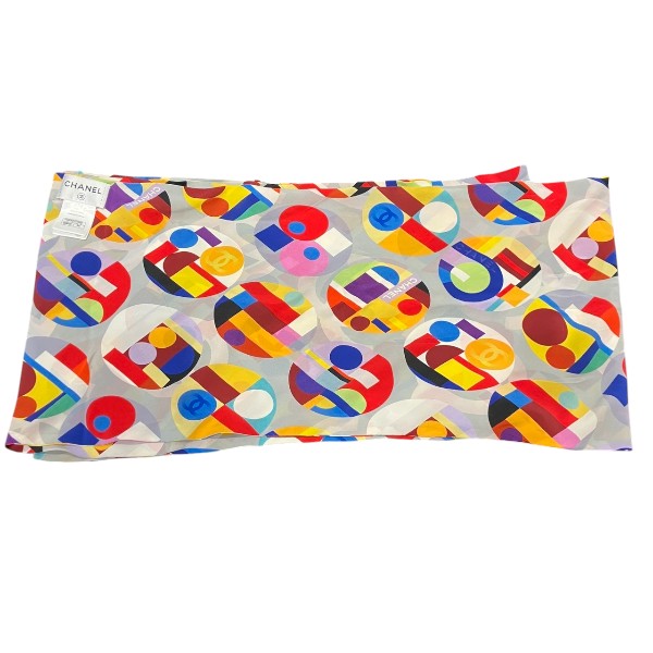 Chanel Silk Multicolor Scarf P50258V37269