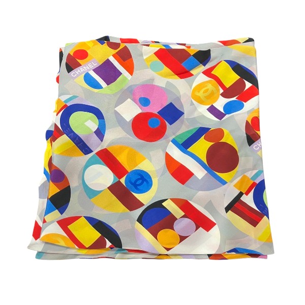 Chanel Silk Multicolor Scarf P50258V37269