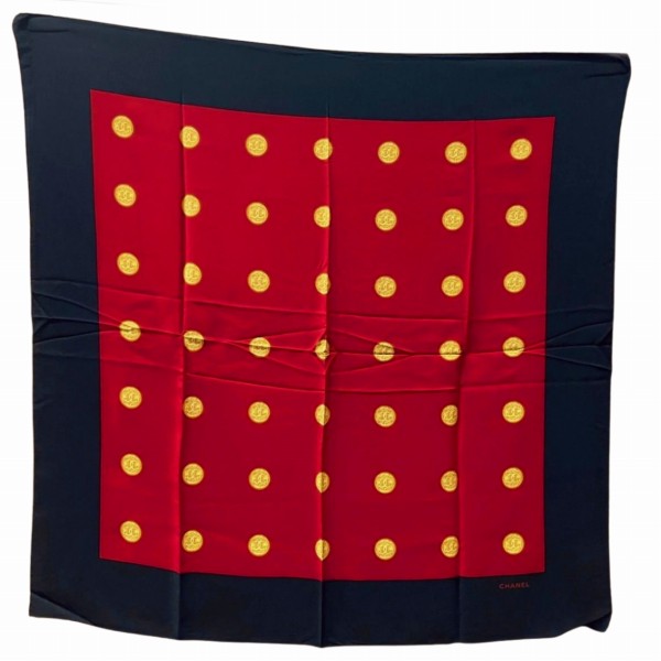 Chanel Silk Coco Mark Scarf
