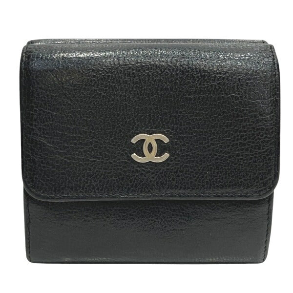 Chanel Leather Compact Trifold Wallet
