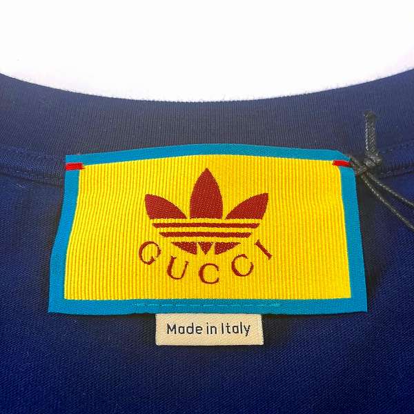Luxury Gucci Trending 2025 Adidas Cotton Jersey Logo T-Shirt Navy XS