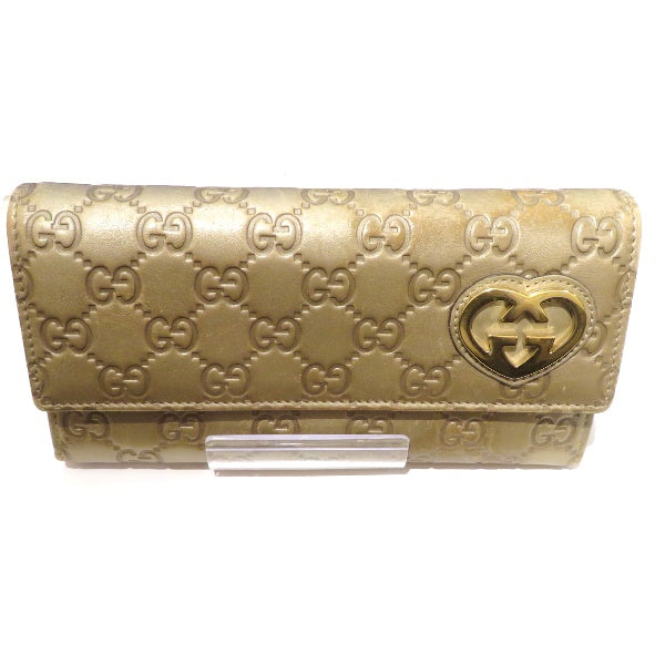 Luxury Gucci Trending 2025 Leather Lovely Heart GG Long Wallet