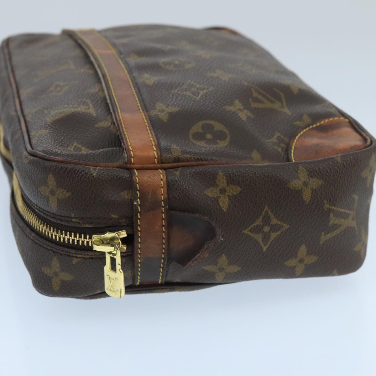 LOUIS VUITTON Monogram Compiegne 28 Clutch Bag M51845 LV 100367
