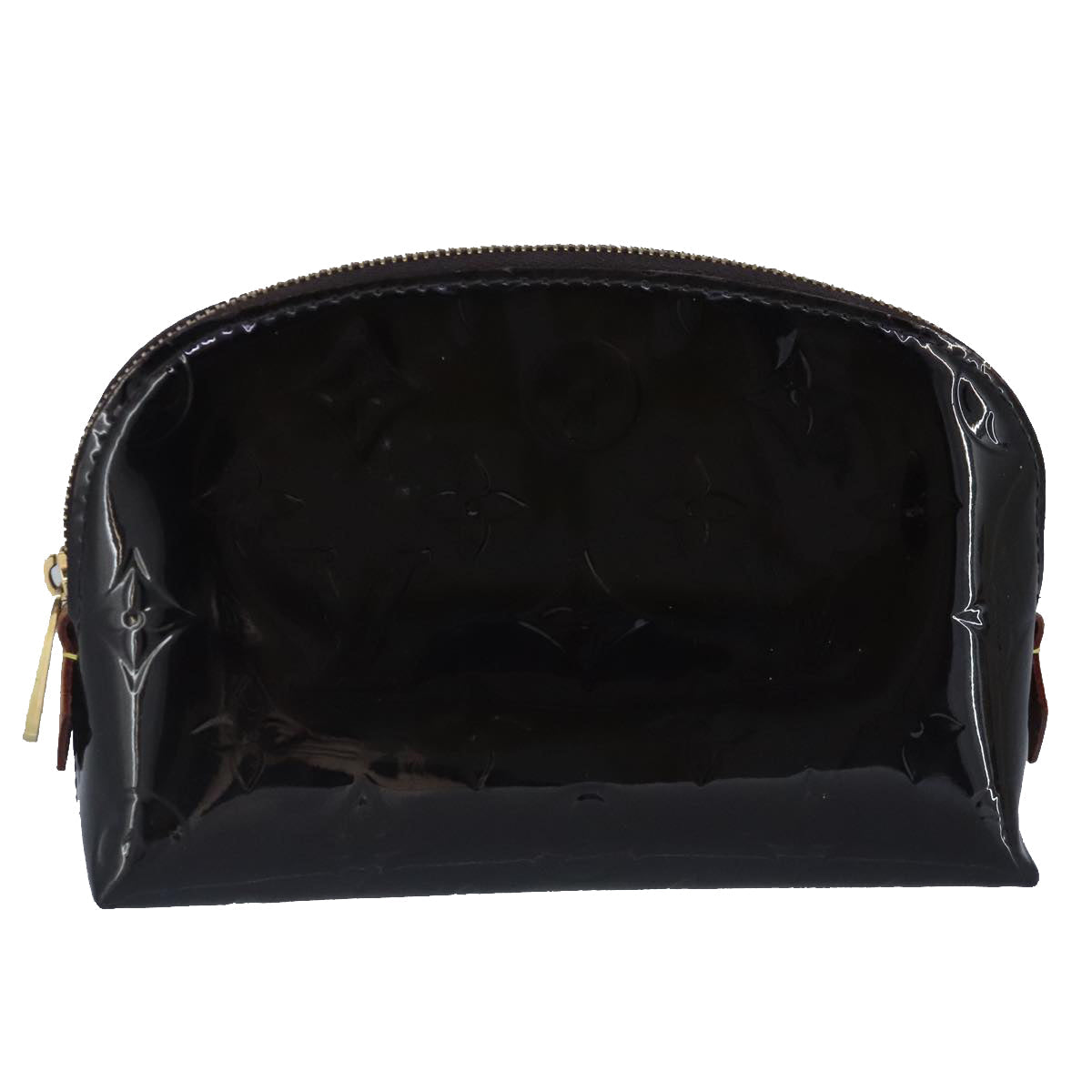 LOUIS VUITTON Vernis Pochette Cosmetic Pouch Amarante M91495 LV 100412