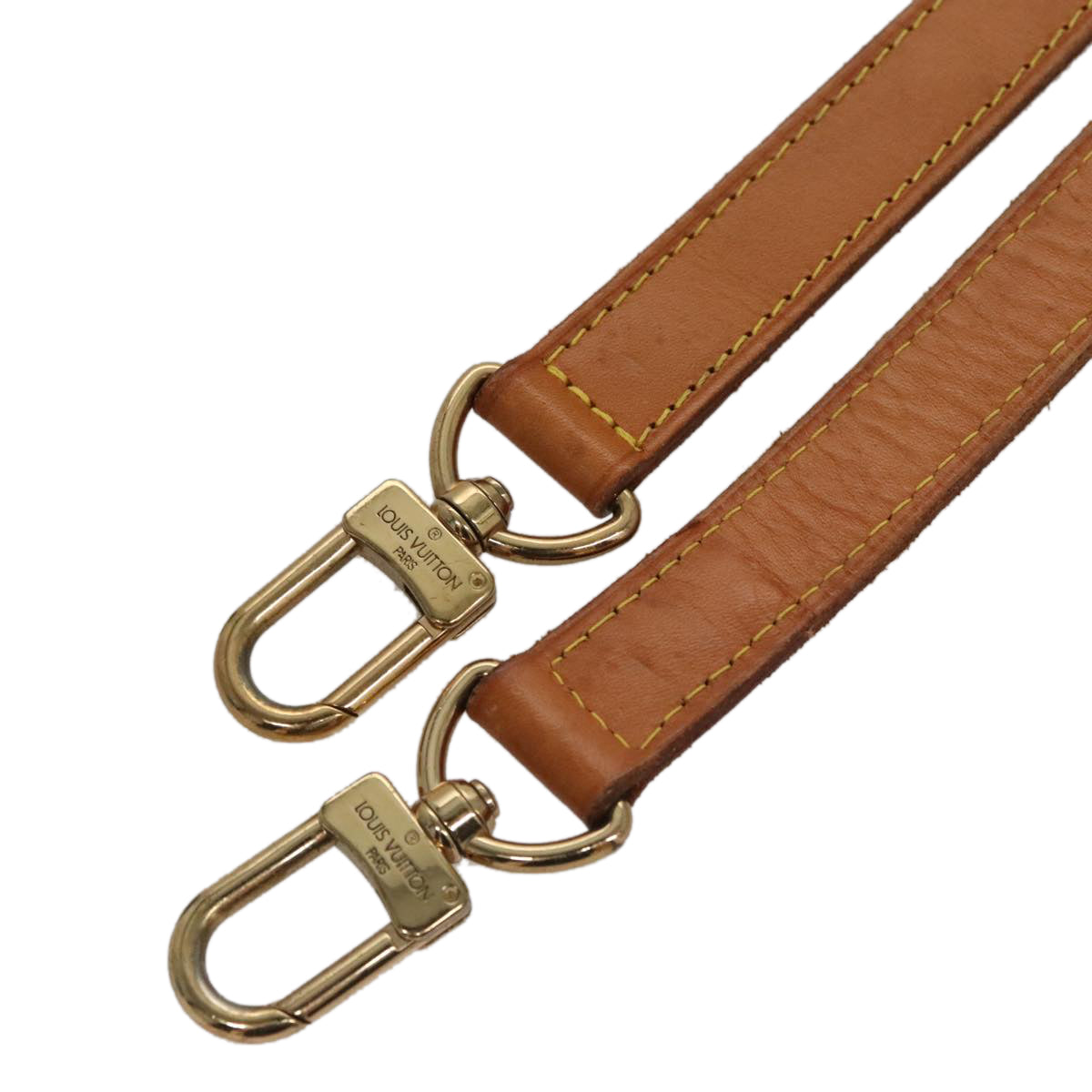 LOUIS VUITTON Adjustable Shoulder Strap Leather 31.5""-39"" Beige LV 100867