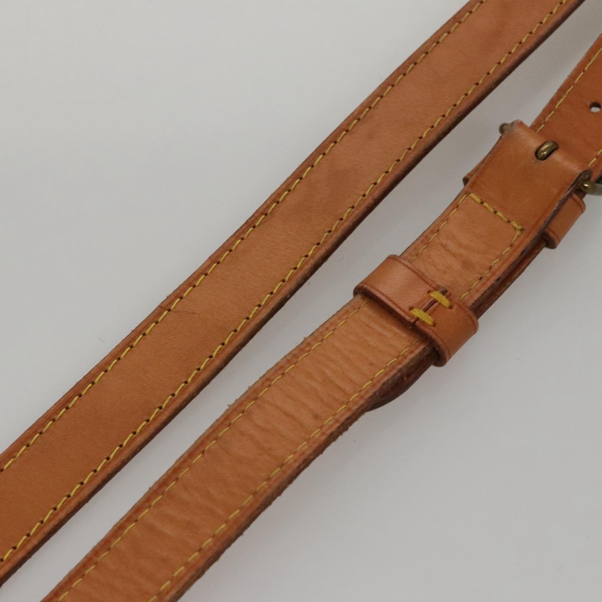 LOUIS VUITTON Adjustable Shoulder Strap Leather 31.5""-39"" Beige LV 100867