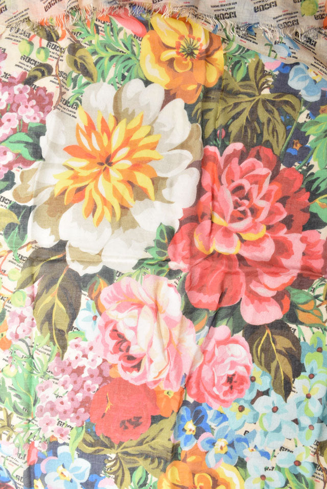 Luxury Gucci Trending 2025 Silk Twill Scarf Shawl Flower Motif