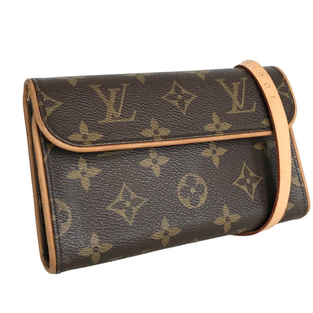 LOUIS VUITTON Waist bag M51855 Monogram canvas Brown Cross body Pochette Florentine