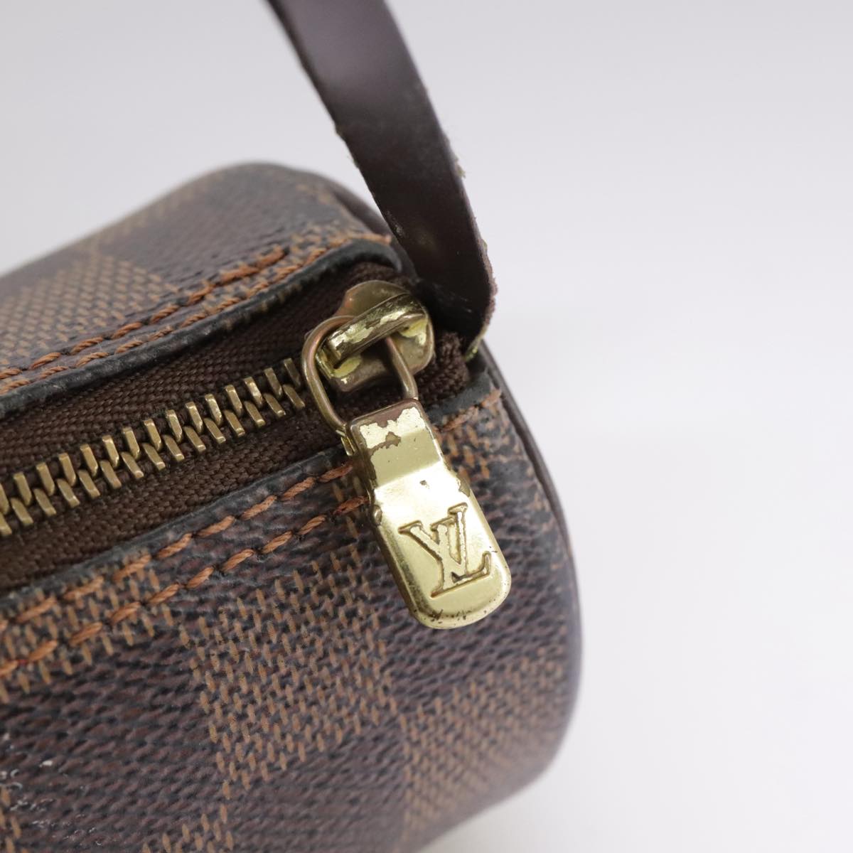 LOUIS VUITTON Damier Ebene Papillon Pouch LV 104382