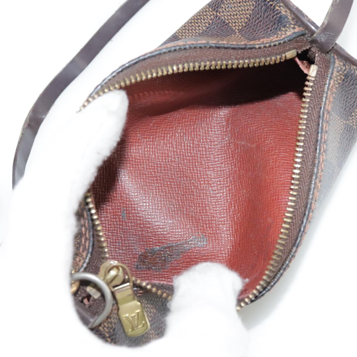 LOUIS VUITTON Damier Ebene Papillon Pouch LV 104382