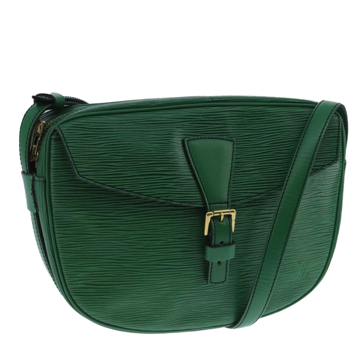 LOUIS VUITTON Epi Jeune Fille MM Shoulder Bag Green M52154 LV 104441