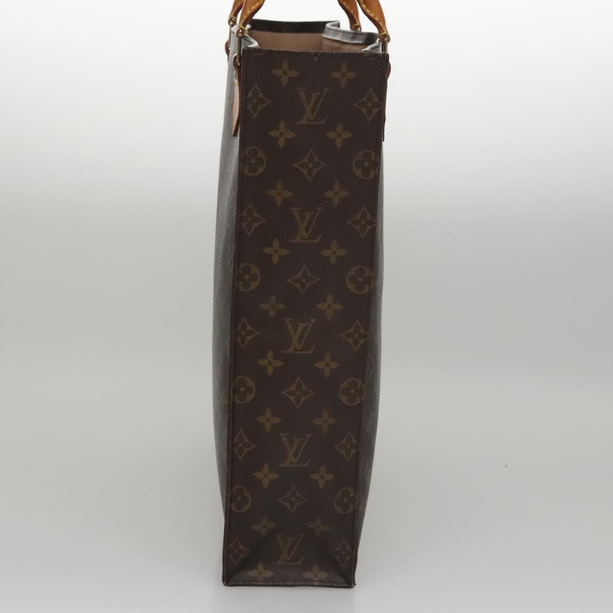 LOUIS VUITTON Monogram Sac Plat Hand Bag M51140 LV 105398