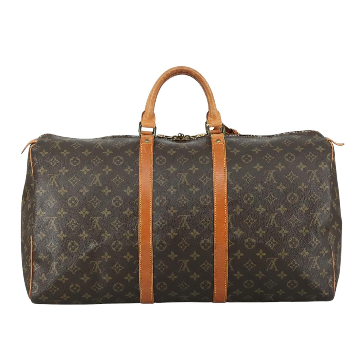 LOUIS VUITTON Monogram Keepall 55 Boston Bag M41424 LV 105403