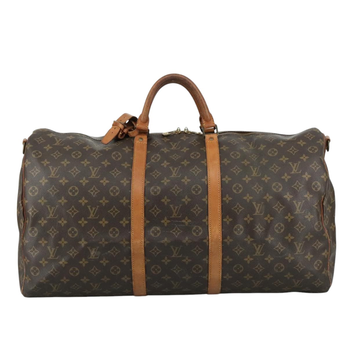 LOUIS VUITTON Monogram Keepall Bandouliere 60 Boston Bag M41412 LV 105405