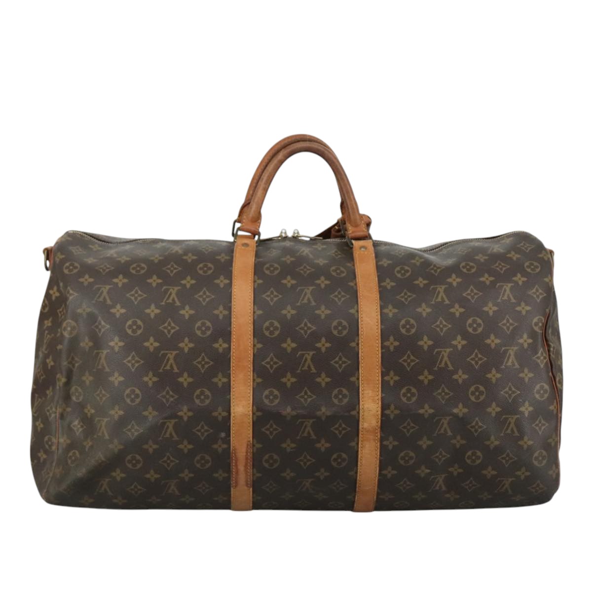 LOUIS VUITTON Monogram Keepall Bandouliere 60 Boston Bag M41412 LV 105405
