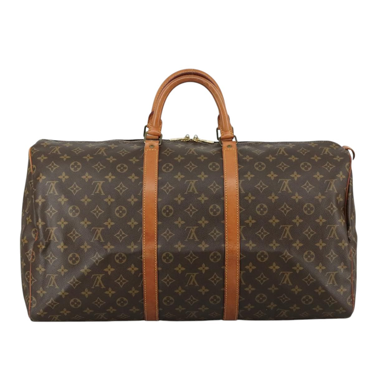 LOUIS VUITTON Monogram Keepall 55 Boston Bag M41424 LV 105406