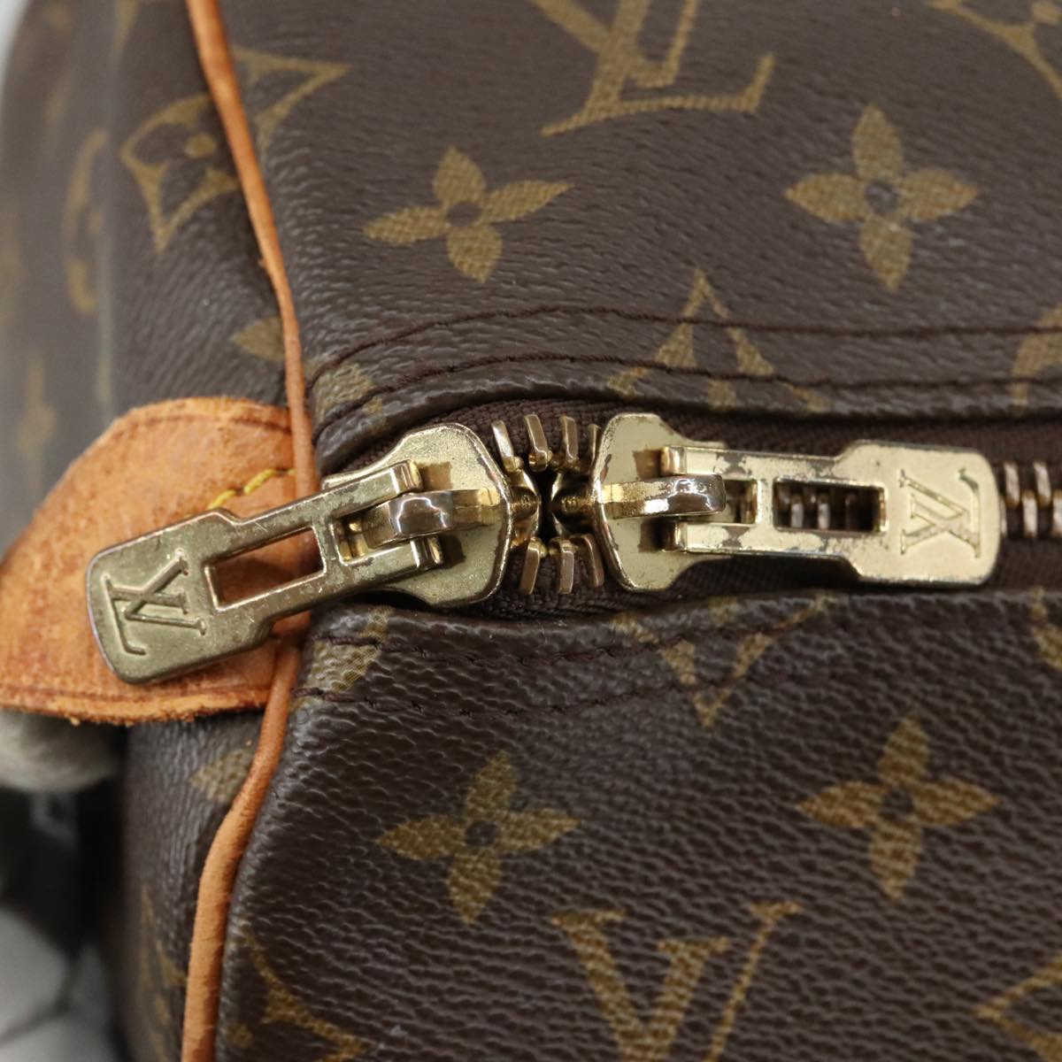 LOUIS VUITTON Monogram Keepall 55 Boston Bag M41424 LV 105410