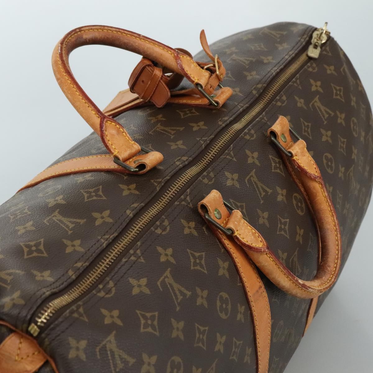 LOUIS VUITTON Monogram Keepall 55 Boston Bag M41424 LV 105410