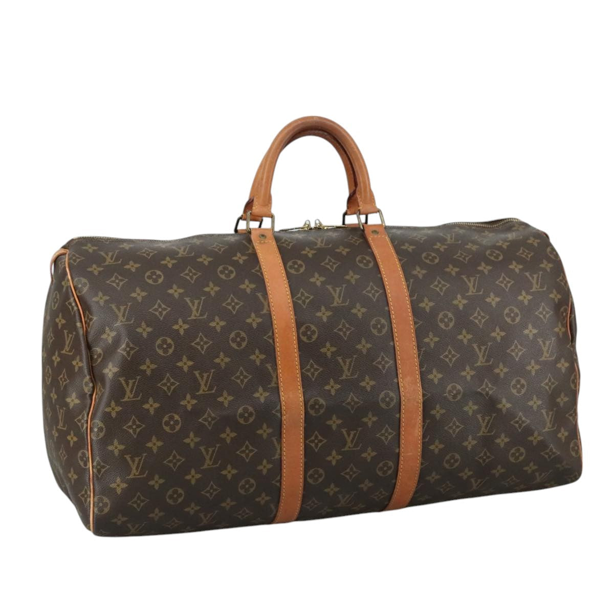LOUIS VUITTON Monogram Keepall 55 Boston Bag M41424 LV 105412
