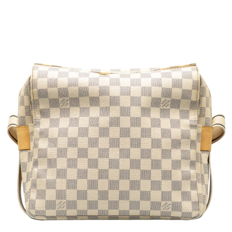 Louis Vuitton Damier Azur Navyglio N51189 White PVC Leather  Louis Vuitton