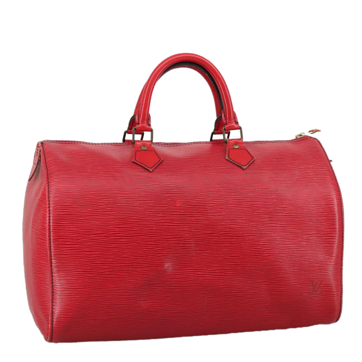LOUIS VUITTON Epi Speedy 35 Hand Bag Castilian Red M42997 LV 105421