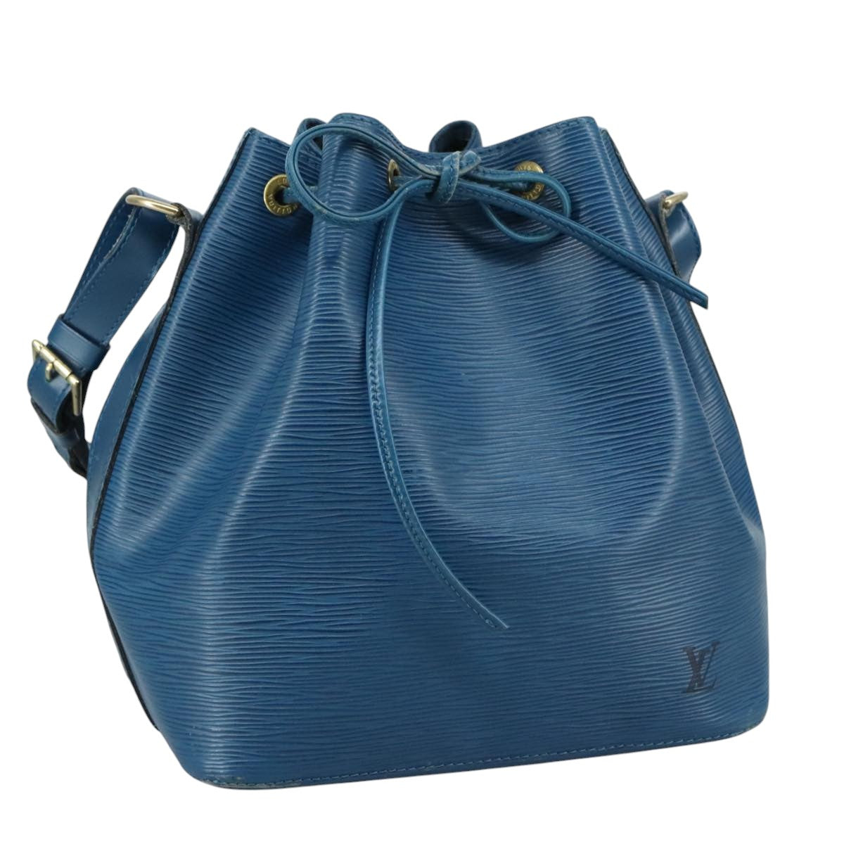 LOUIS VUITTON Epi Petit Noe Shoulder Bag Blue M44105 LV 105451