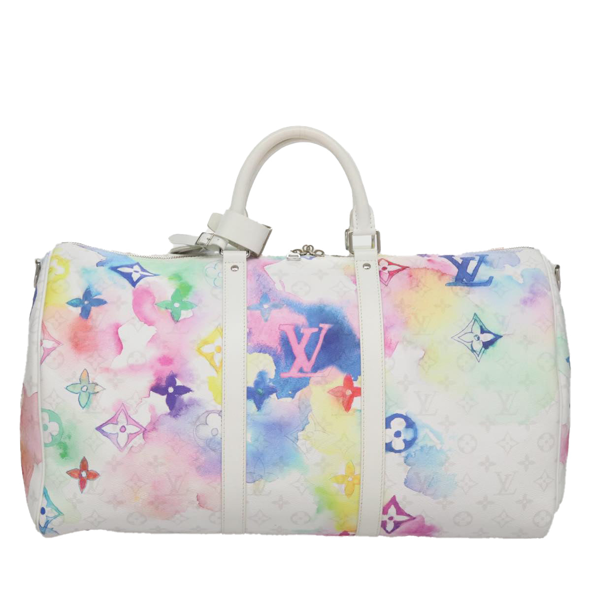 LOUIS VUITTON Watercolor Keepall Bandouliere 50 Bag M45758 LV 105484SA