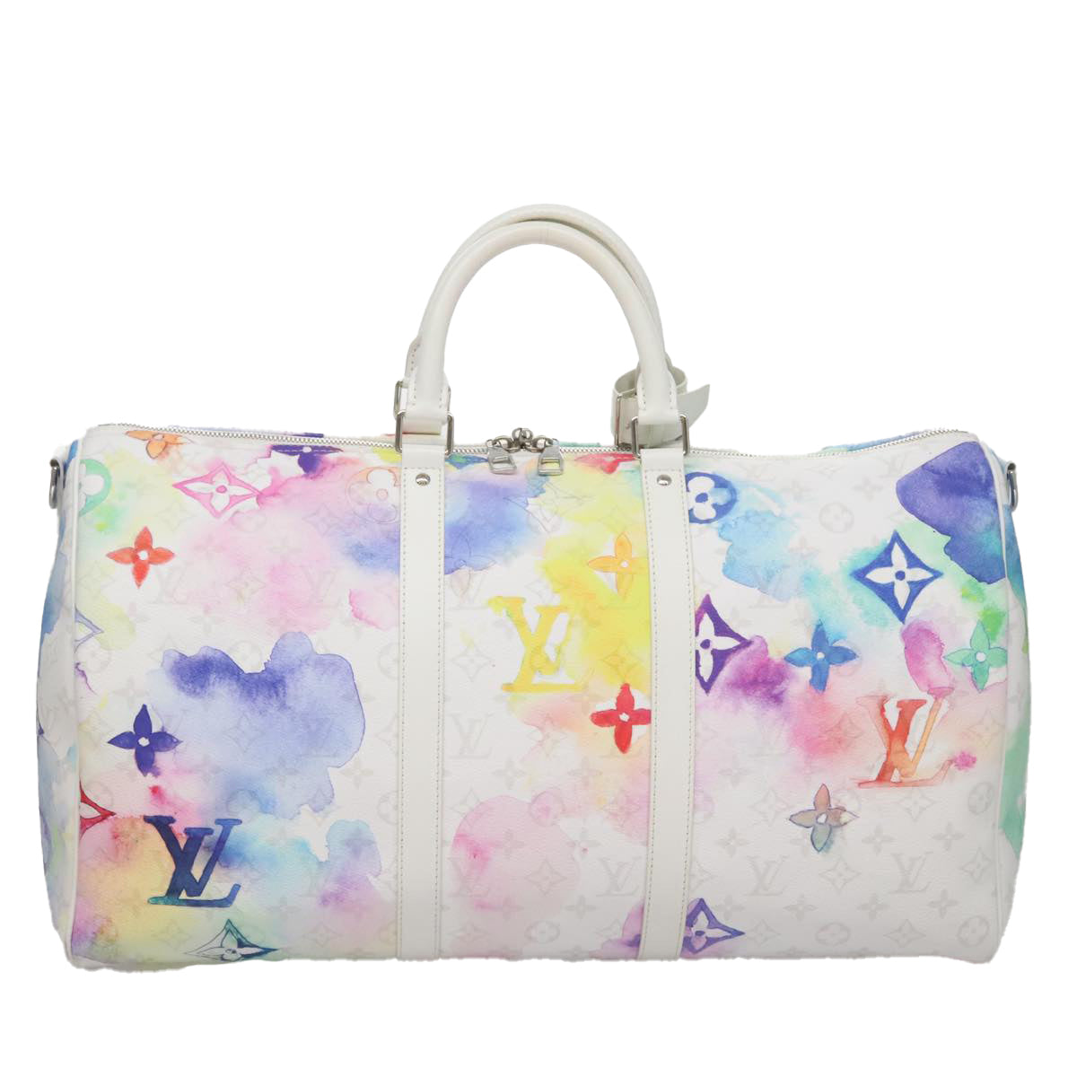 LOUIS VUITTON Watercolor Keepall Bandouliere 50 Bag M45758 LV 105484SA
