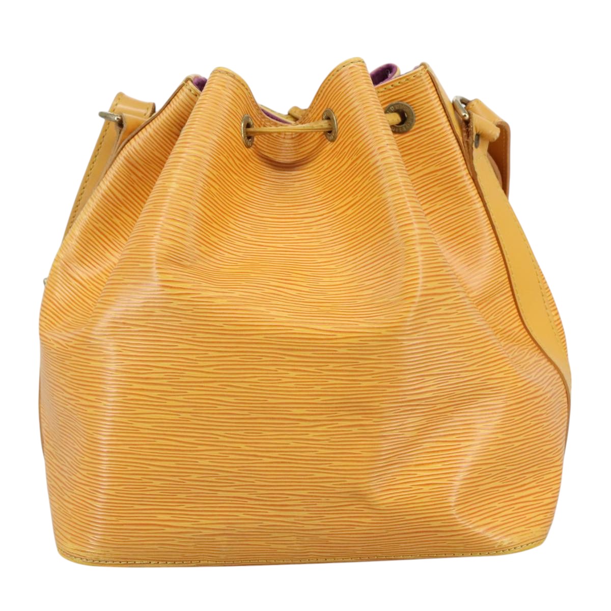 LOUIS VUITTON Epi Petit Noe Shoulder Bag Yellow M44102 LV 105492