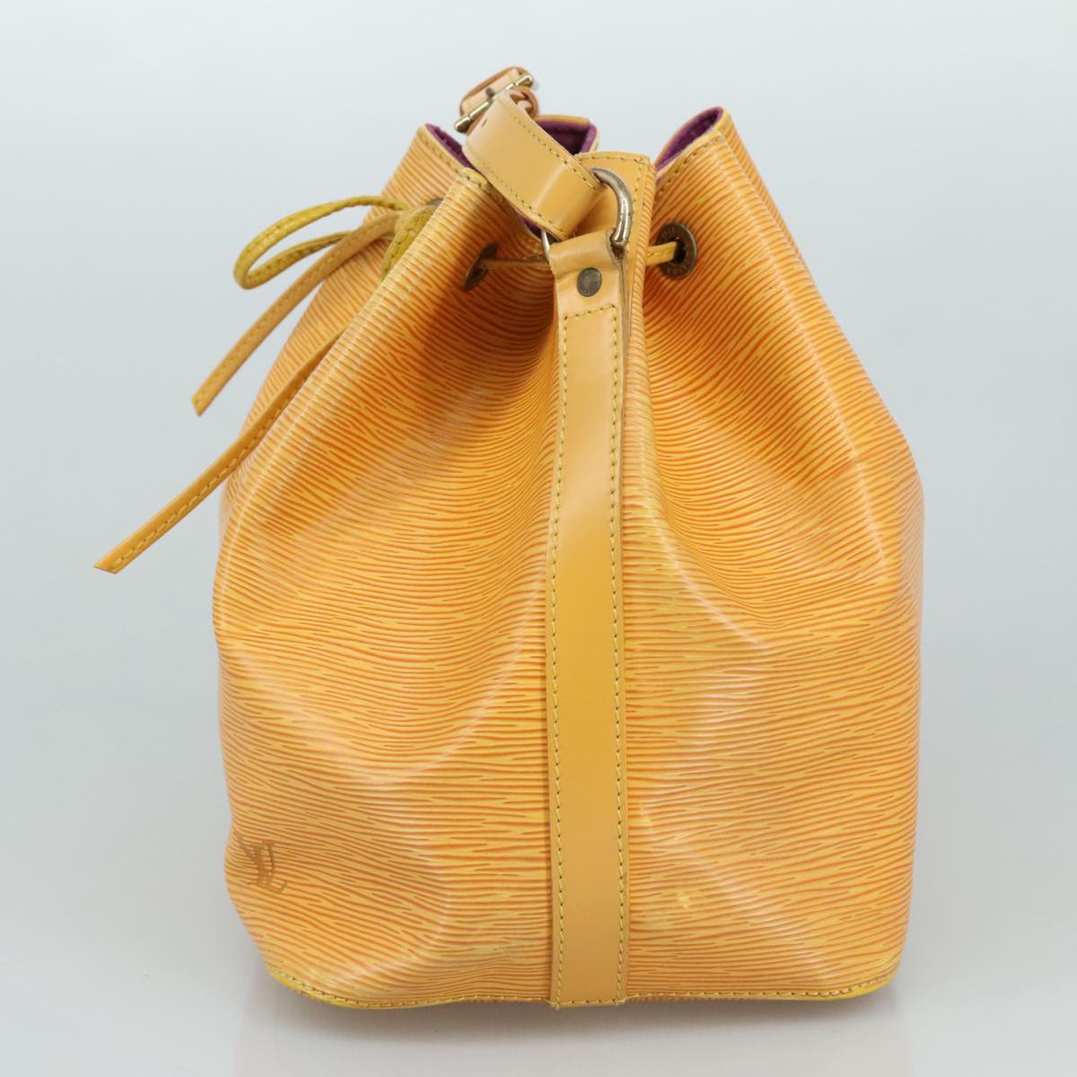 LOUIS VUITTON Epi Petit Noe Shoulder Bag Yellow M44102 LV 105492