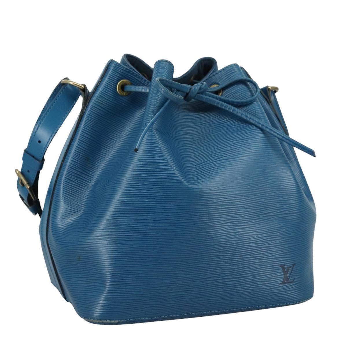 LOUIS VUITTON Epi Petit Noe Shoulder Bag Blue M44105 LV 105509