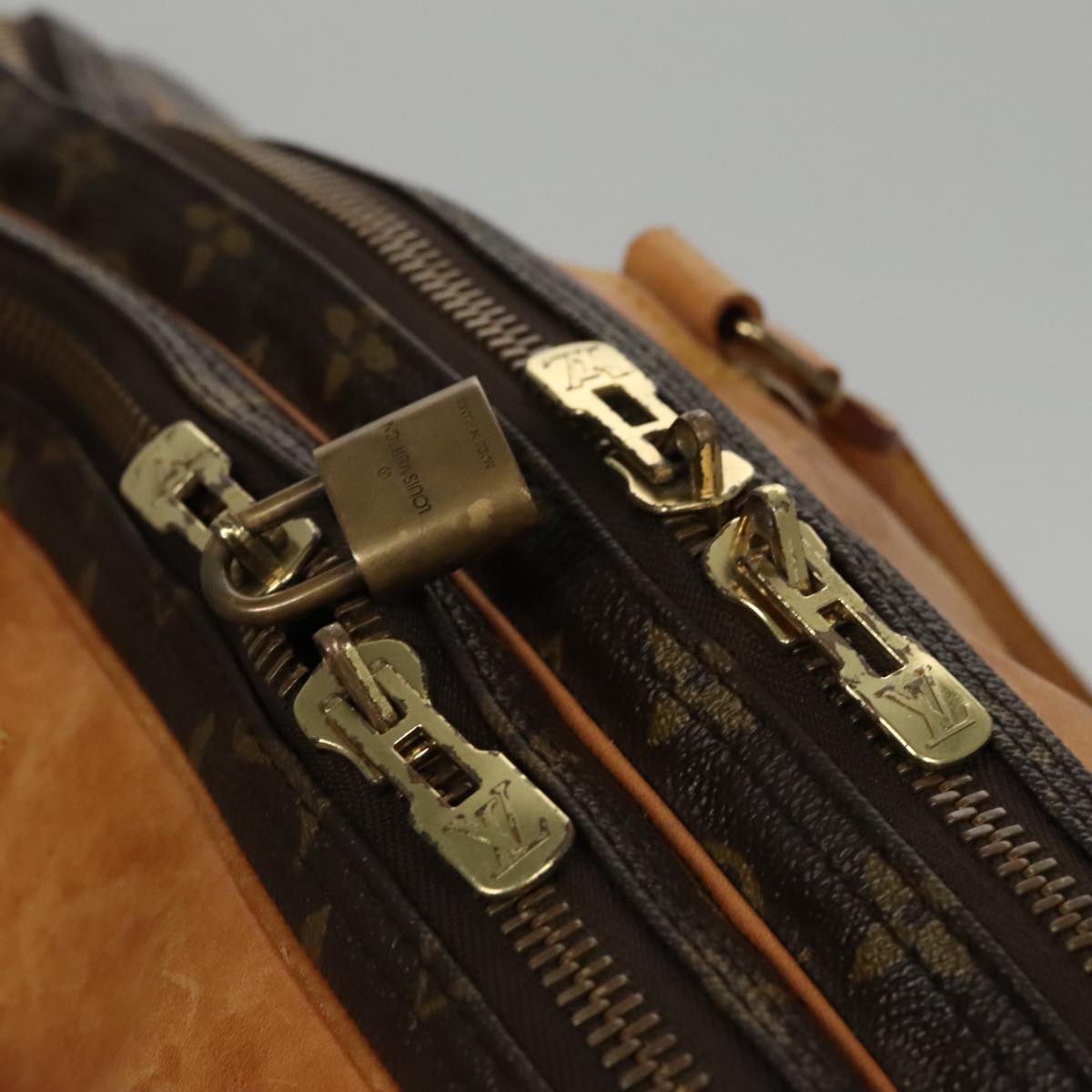 LOUIS VUITTON Monogram Alize 1 Posh Boston Bag M41393 LV 105515
