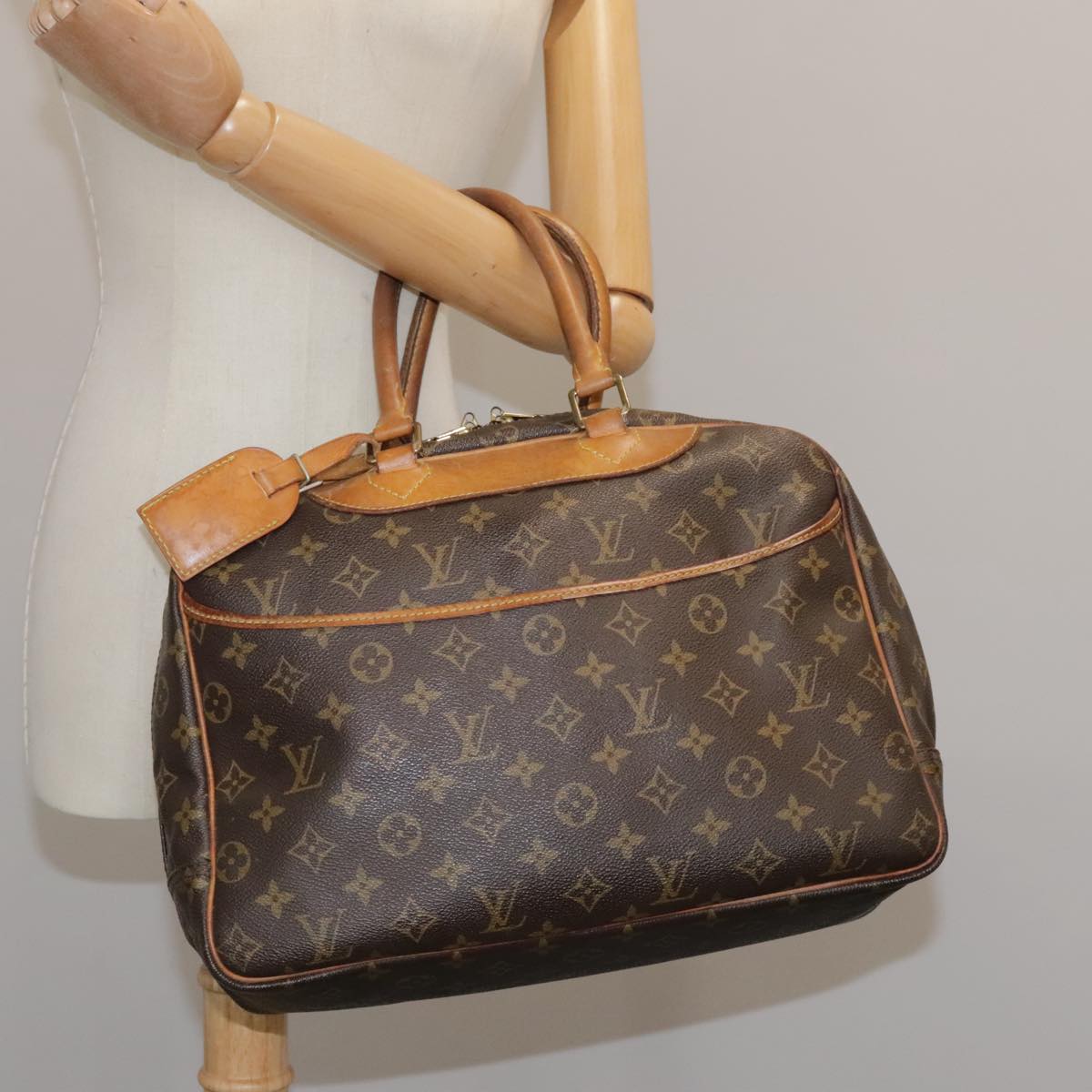 LOUIS VUITTON Monogram Deauville Hand Bag M47270 LV 105519