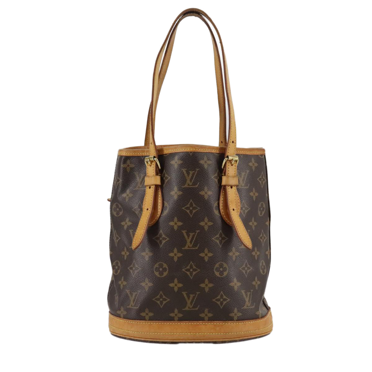 LOUIS VUITTON Monogram Bucket PM Shoulder Bag M42238 LV 105521