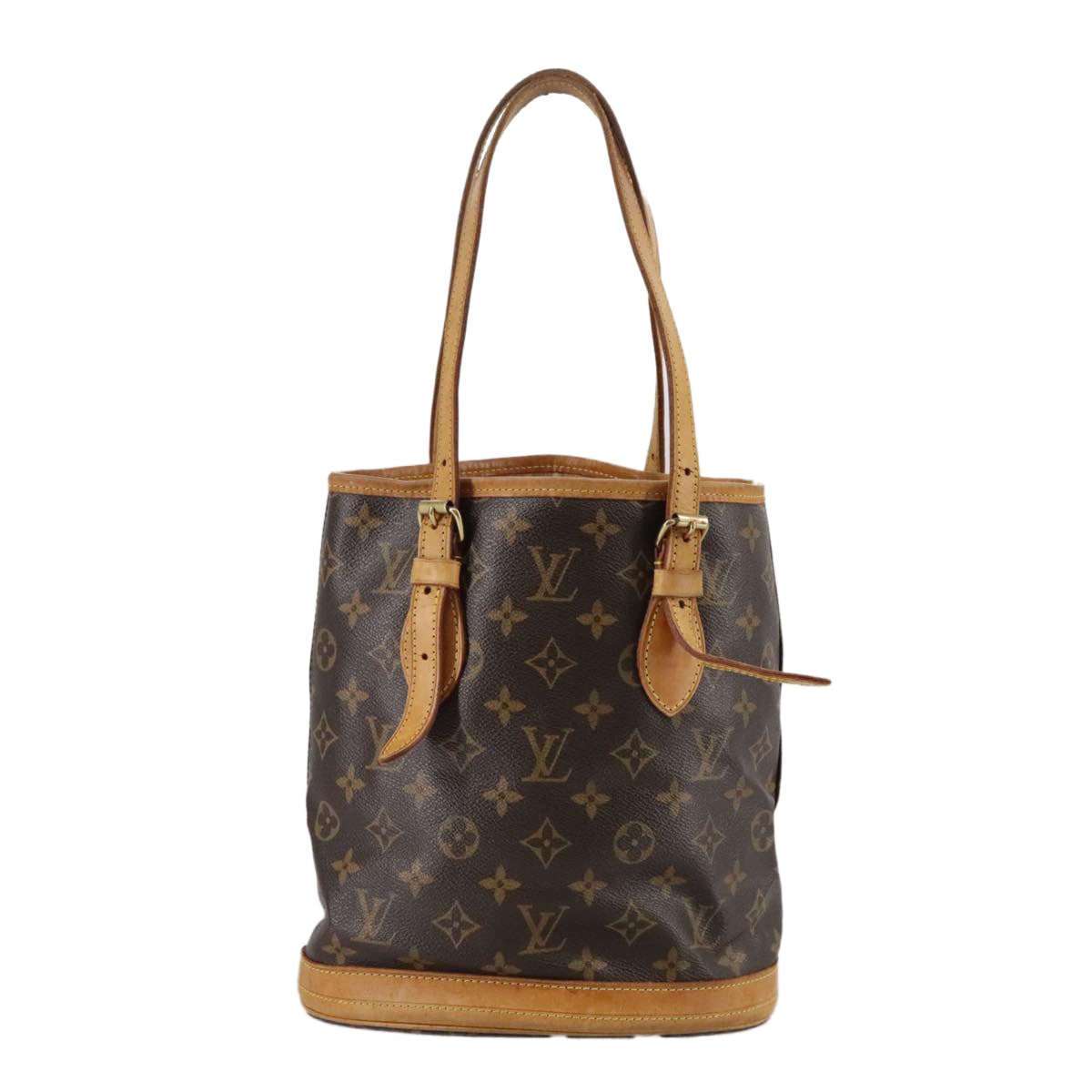 LOUIS VUITTON Monogram Bucket PM Shoulder Bag M42238 LV 105521