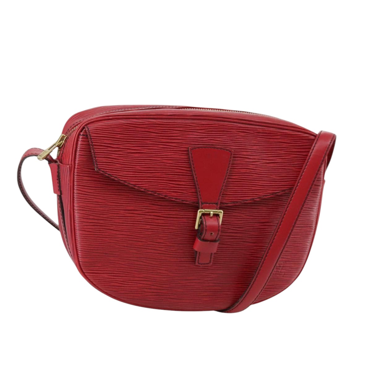 LOUIS VUITTON Epi Jeune Fille MM Shoulder Bag Red M52157 LV 105525