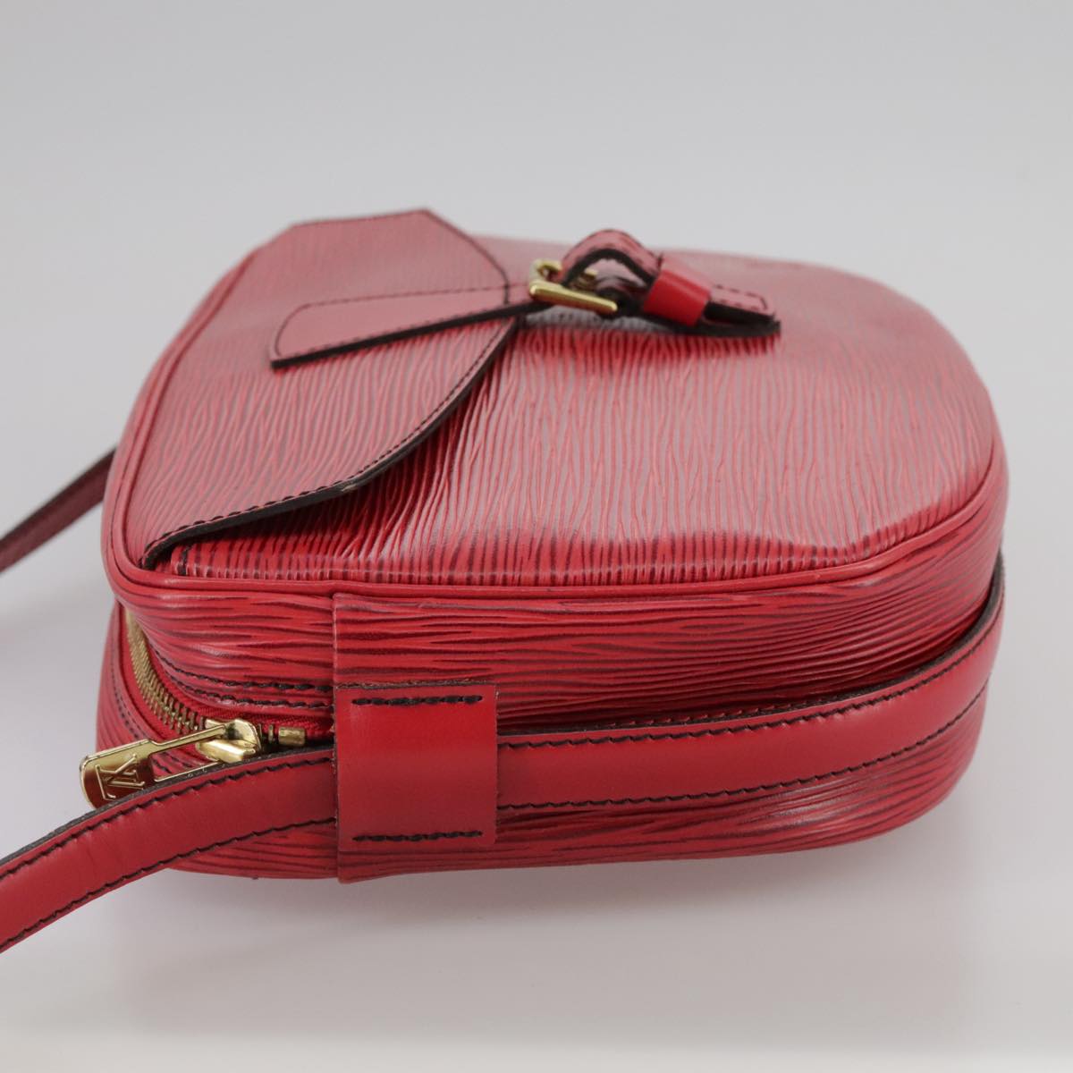 LOUIS VUITTON Epi Jeune Fille MM Shoulder Bag Red M52157 LV 105525