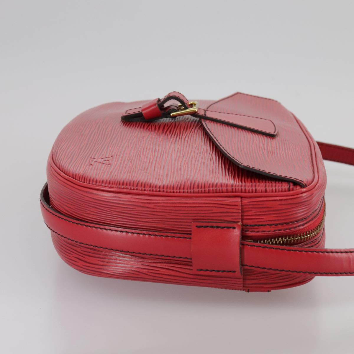 LOUIS VUITTON Epi Jeune Fille MM Shoulder Bag Red M52157 LV 105525