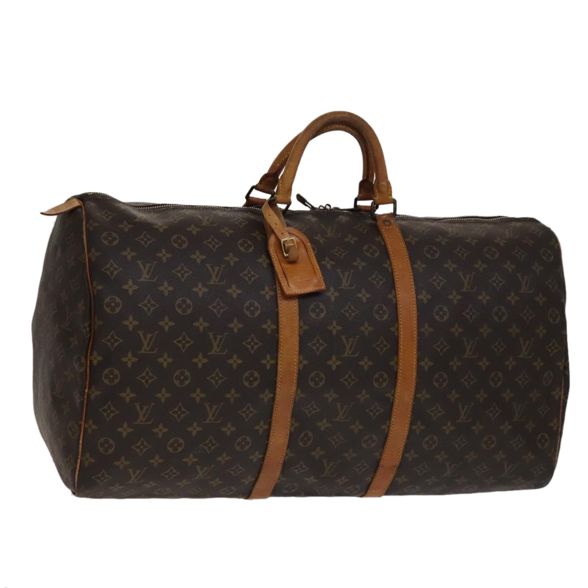 LOUIS VUITTON Monogram Keepall 60 Boston Bag M41422 LV 105538