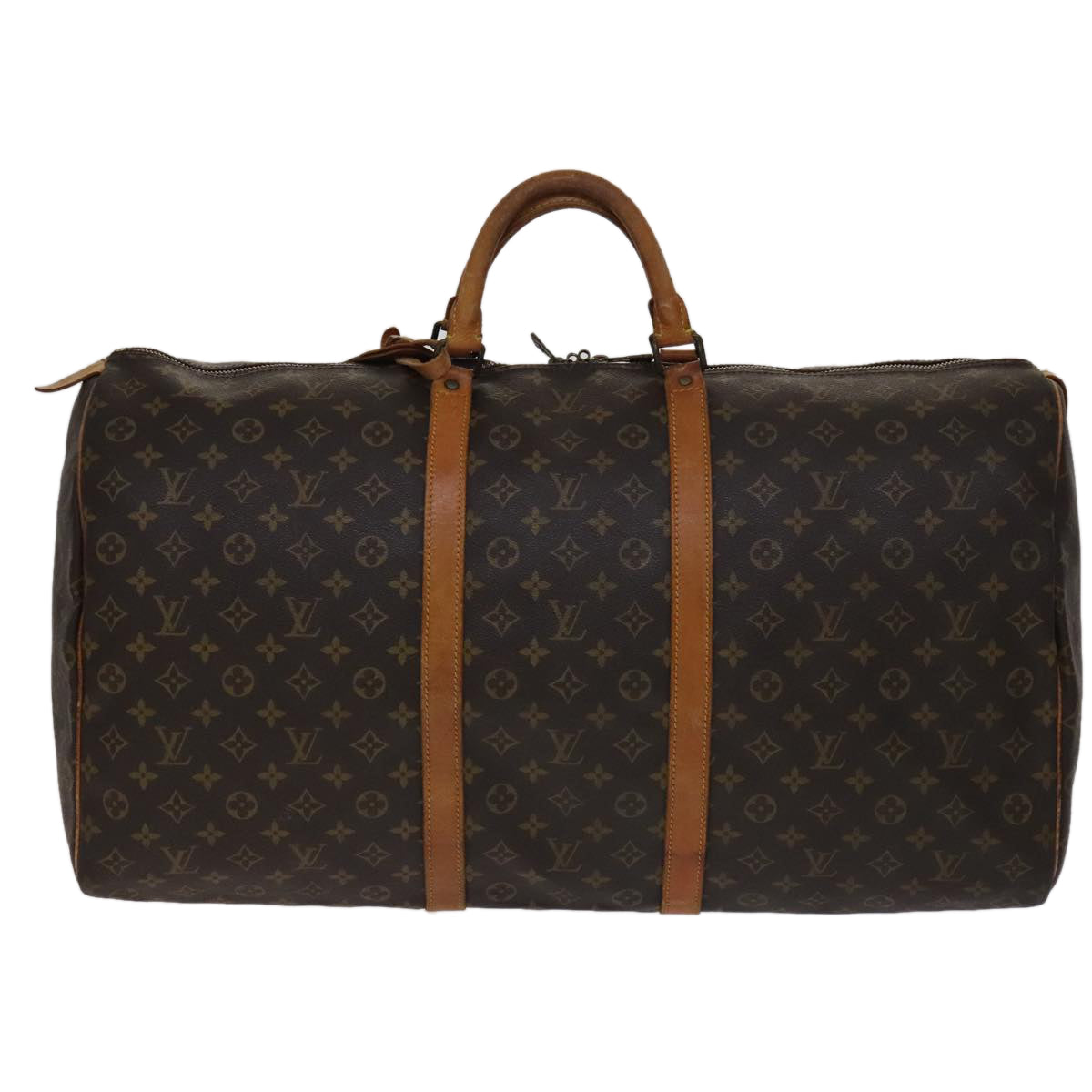 LOUIS VUITTON Monogram Keepall 60 Boston Bag M41422 LV 105538