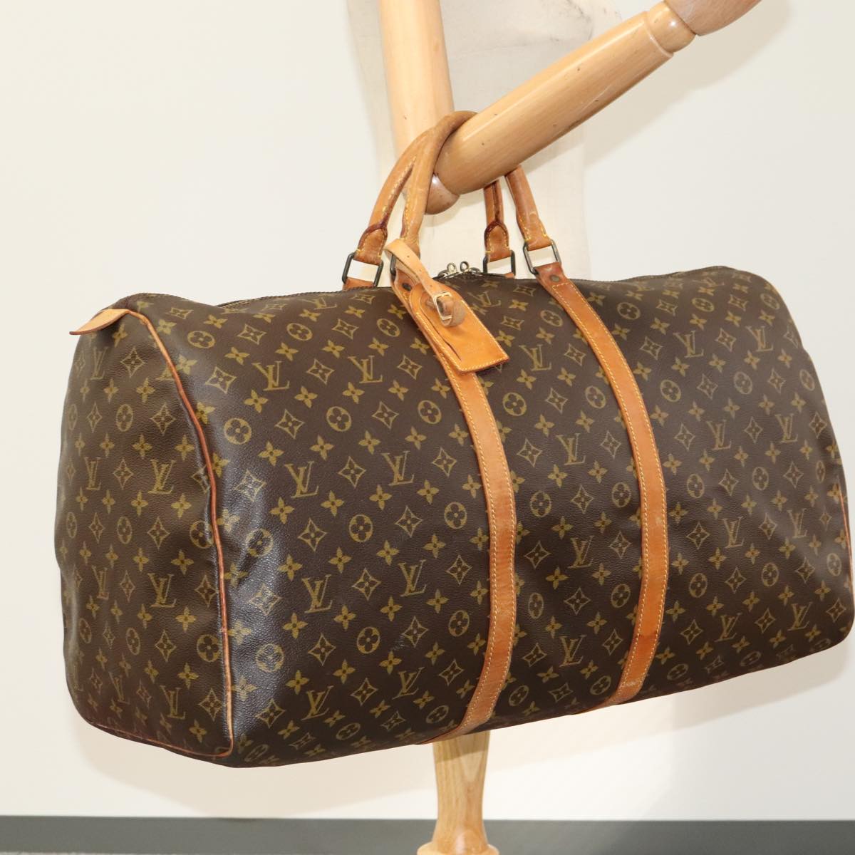 LOUIS VUITTON Monogram Keepall 60 Boston Bag M41422 LV 105538