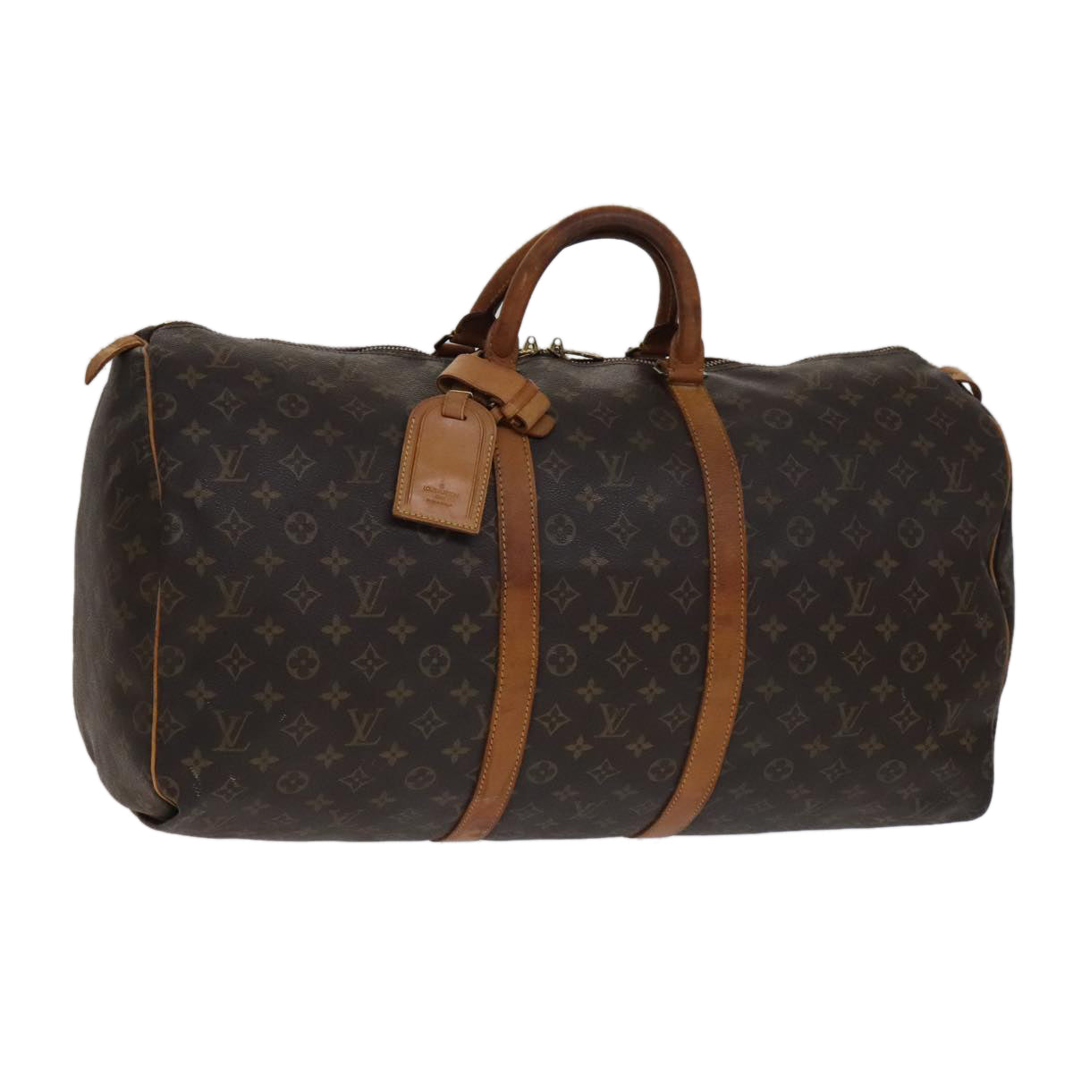 LOUIS VUITTON Monogram Keepall 55 Boston Bag M41424 LV 105543