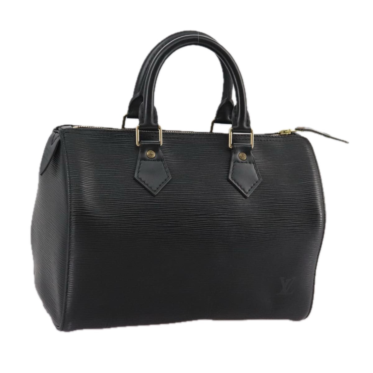 LOUIS VUITTON Epi Speedy 25 Hand Bag Black M43012 LV 105568
