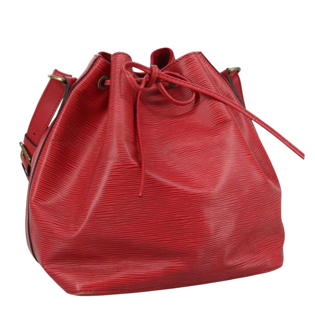 LOUIS VUITTON Epi Petit Noe Shoulder Bag Red M44107 LV 105573