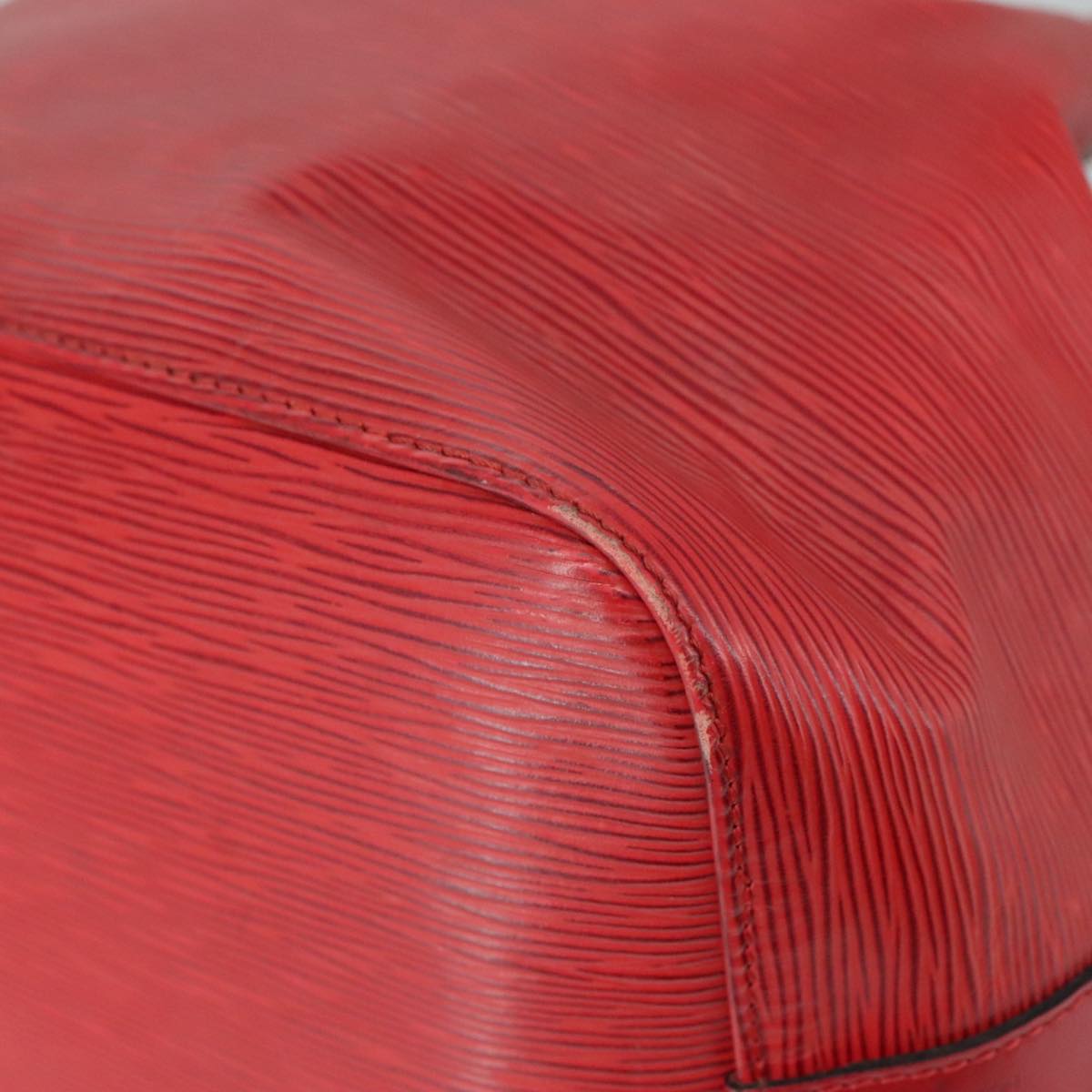 LOUIS VUITTON Epi Petit Noe Shoulder Bag Red M44107 LV 105573