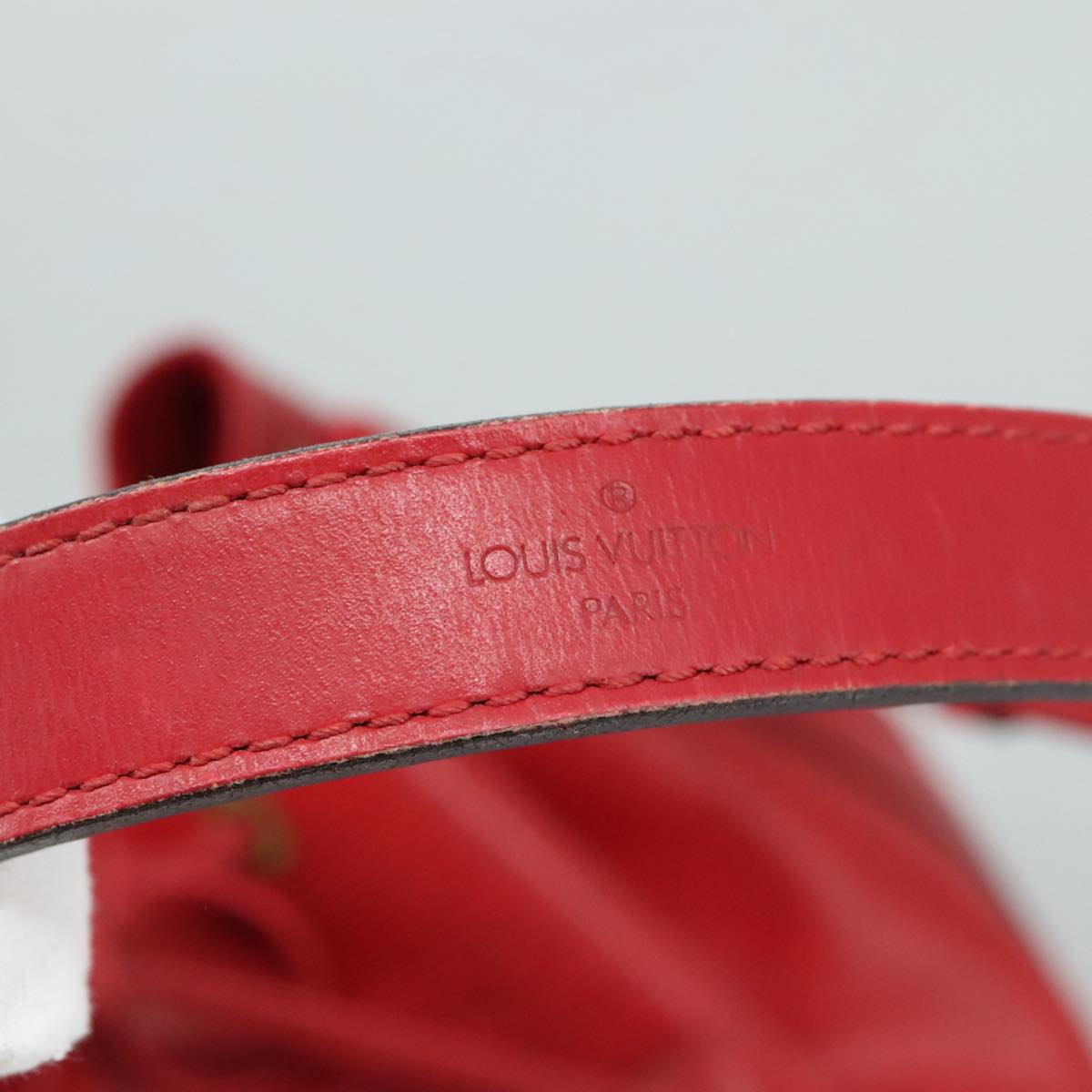 LOUIS VUITTON Epi Petit Noe Shoulder Bag Red M44107 LV 105573