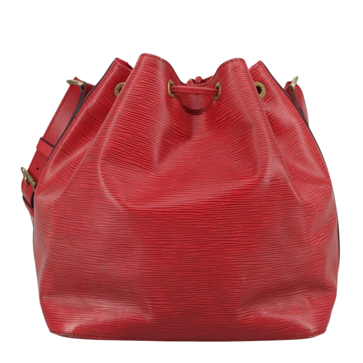 LOUIS VUITTON Epi Petit Noe Shoulder Bag Red M44107 LV 105573
