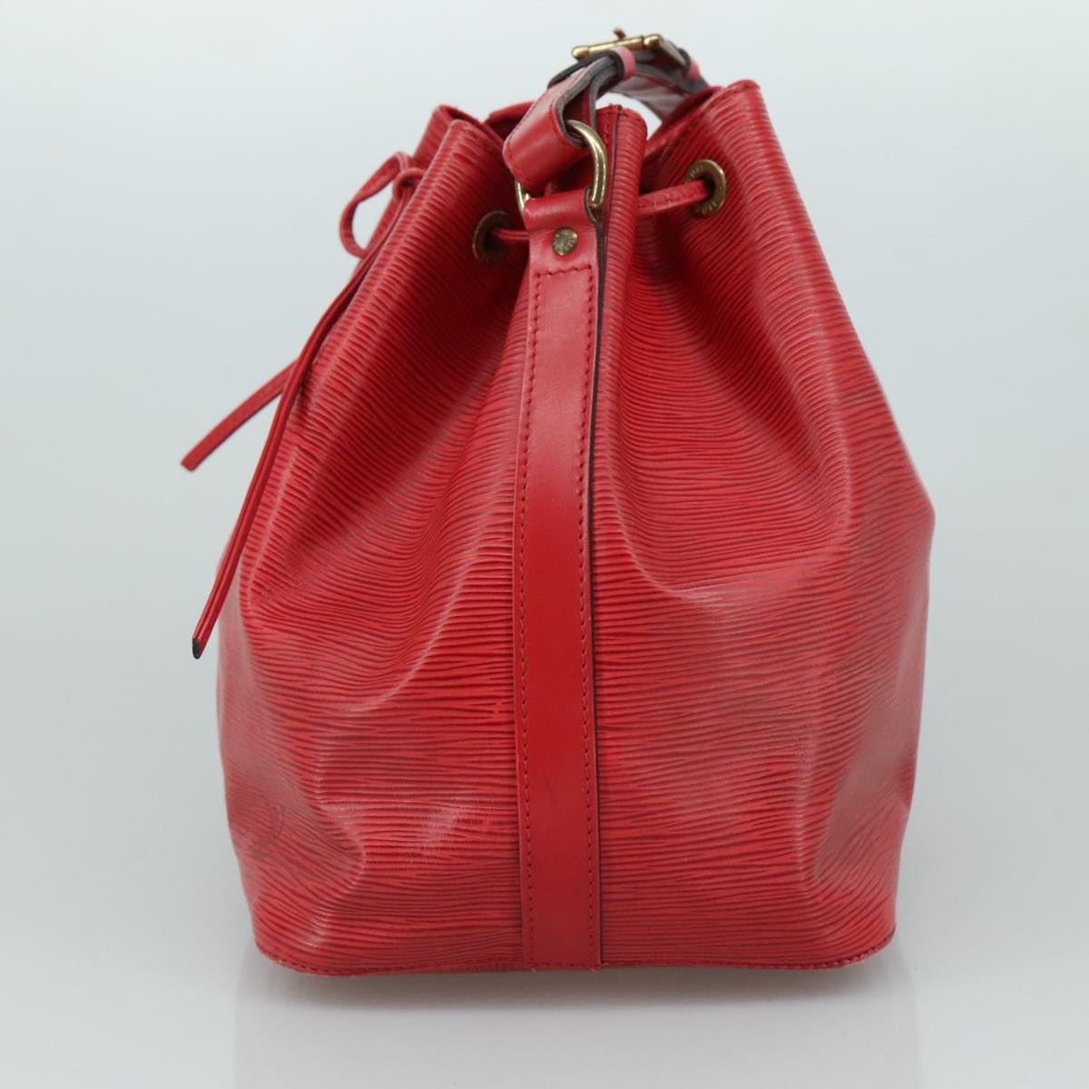 LOUIS VUITTON Epi Petit Noe Shoulder Bag Red M44107 LV 105573