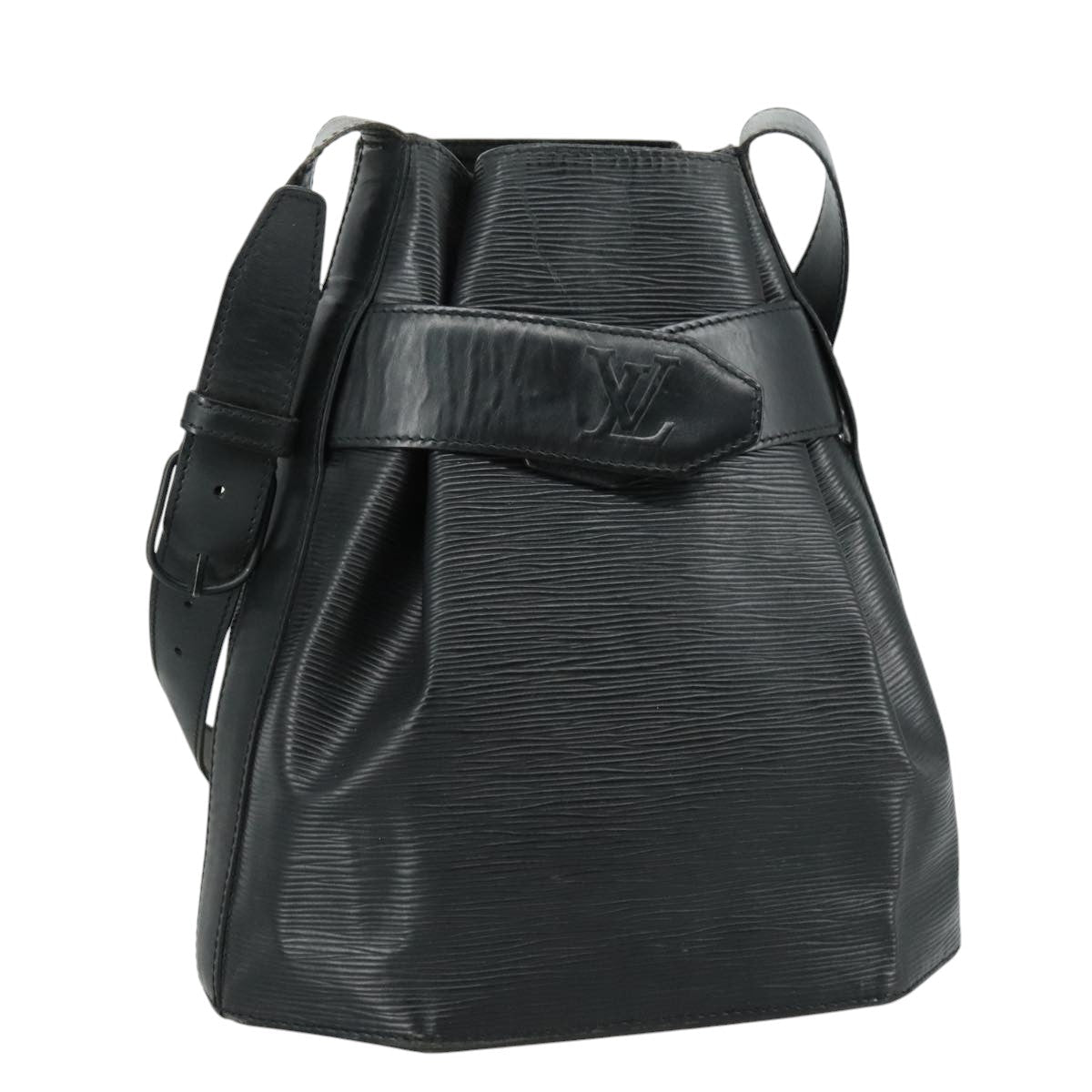 LOUIS VUITTON Epi Sac Depaule PM Shoulder Bag Black M80157 LV 105588